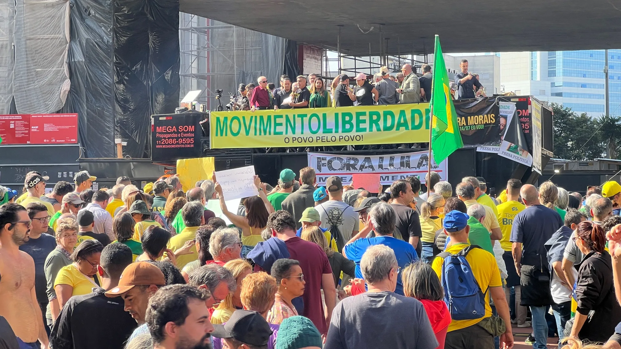 São Paulo SP 14/07/2024Fracassado ato contra o presidente Luiz Inácio Lula da Silva (PT) na av. Paulista, em São Paulo - SP. 13 de julho de 2024. Fotos: Roberto Parizotti
