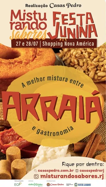 Misturando Sabores Festa Junina agitará Shopping Nova América nos dias 27 e 28 de julho