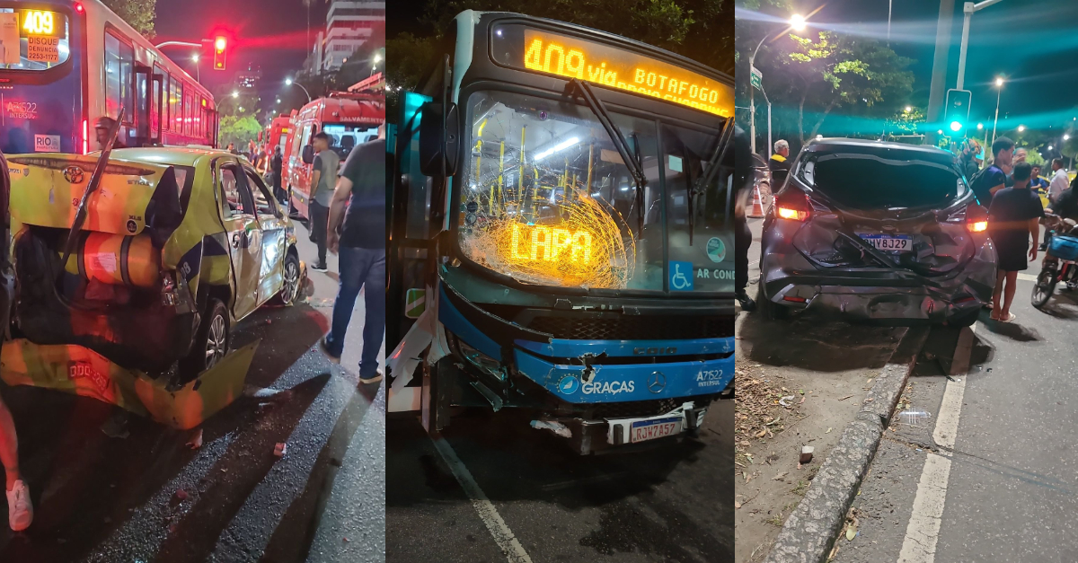 Acidente na Praia do Flamengo deixa 9 feridos; motorista é preso após fugir | Diário Carioca