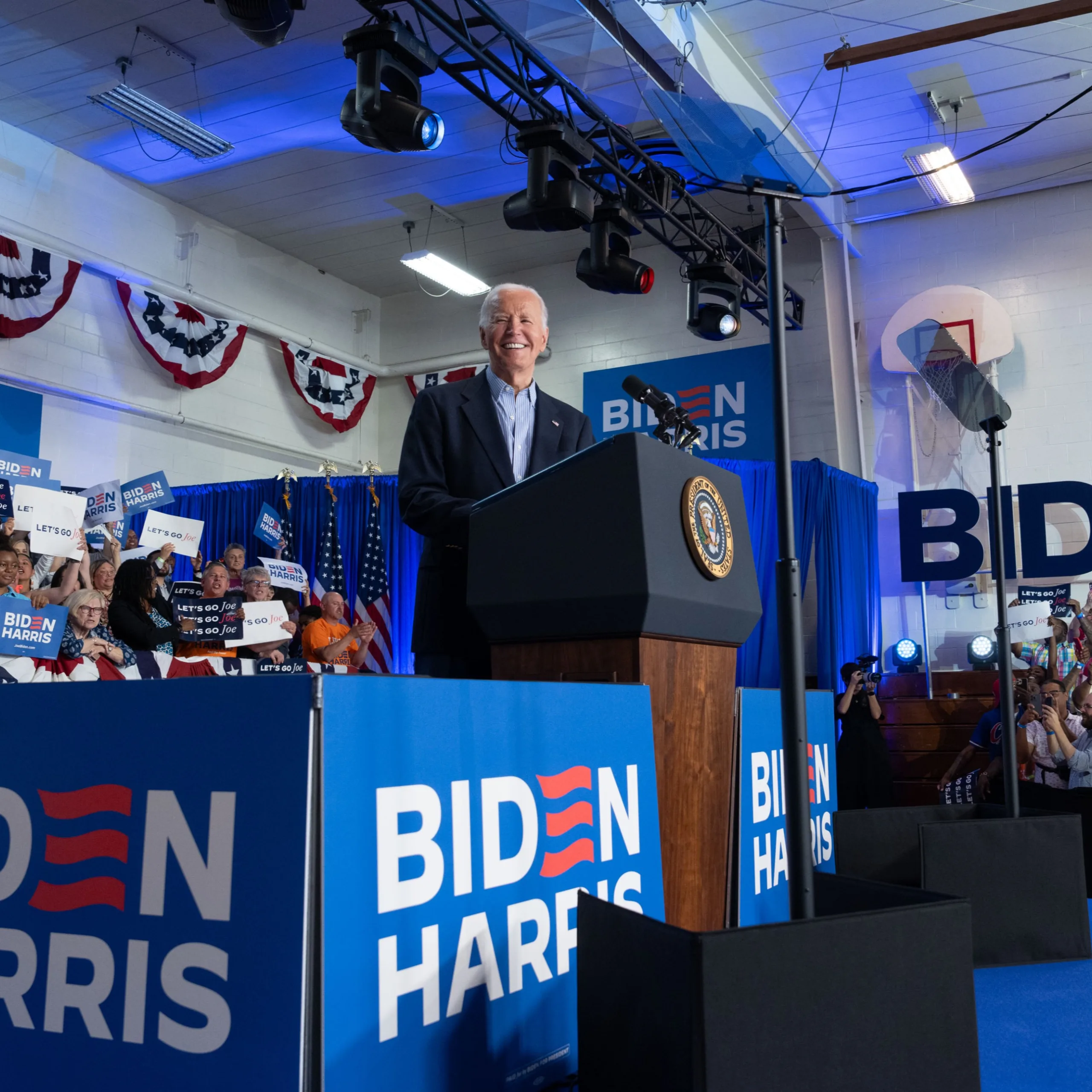 Wisconsin/EUA - 06/07/2024 - Presidente Joe Biden em campanha na cidade de Wisconsin/EUA. Foto: @JoeBiden
