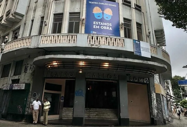 O Teatro Carlos Gomes vai passar por uma ampla reforma - Beth Santos/Prefeitura do Rio