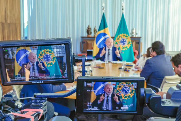 Brasilia/DF - 22/07/2024 - Presidente Lula da Silva concede entrevista as agências de noticiais internacionais. Foto: Ricardo Stuckert / PR