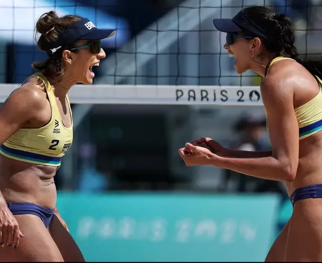 Carol e Bárbara vencem na estreia dos Jogos Olímpicos Paris 2024. Foto: Miriam Jeske/COB