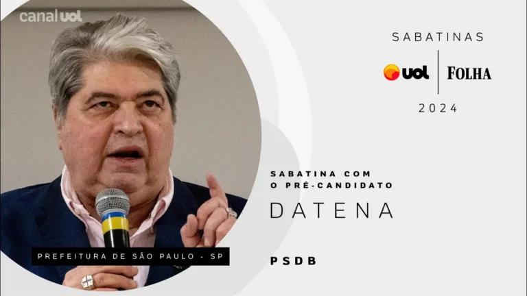 Datena aceita reduzir salário em 70% na Band caso perca as eleições para prefeitura de São Paulo.