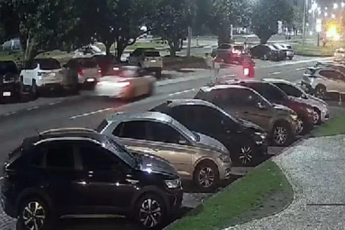 Casal momento antes do atropelamento dos noivos, no Recreio dos Bandeirantes. Foto: Reprodução