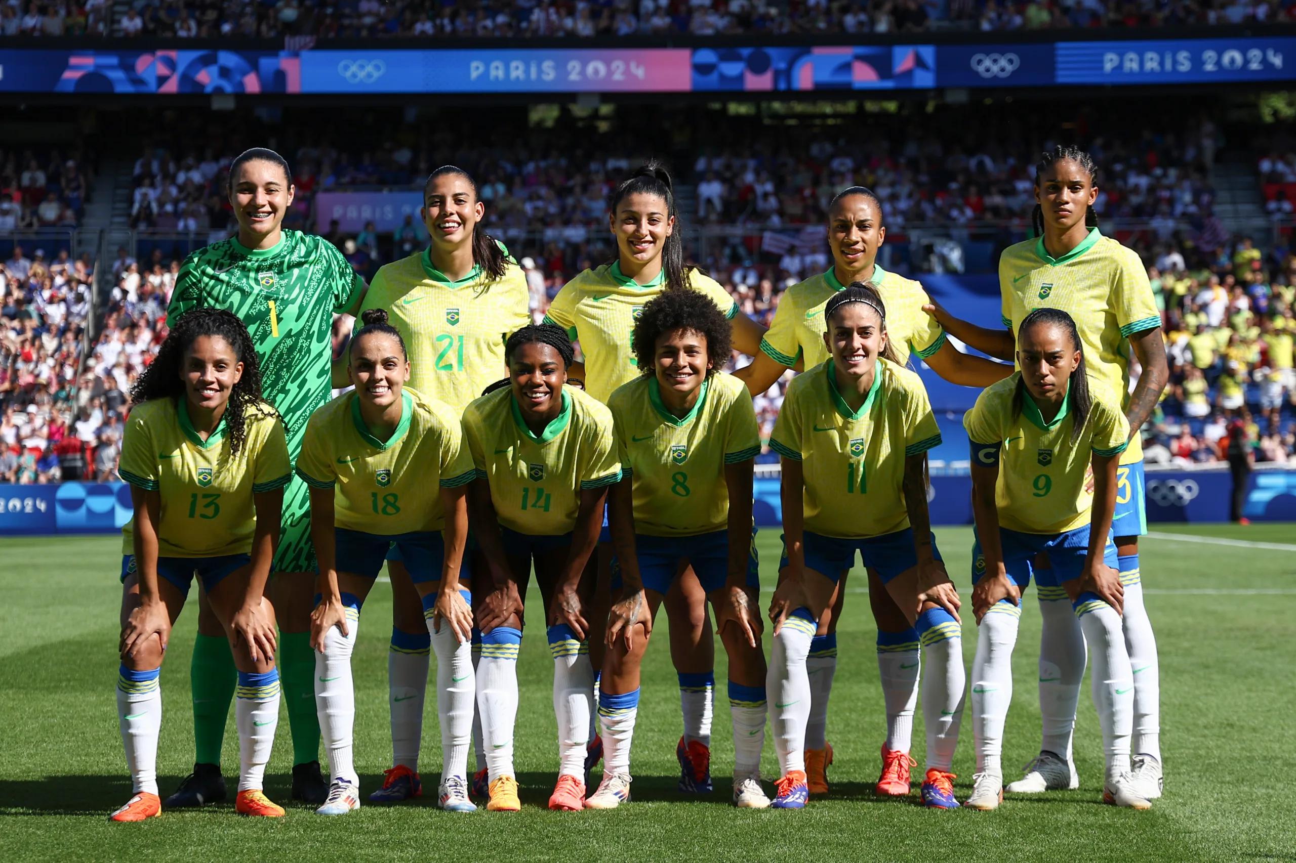 Seleção repete o melhor resultado da história do futebol feminino. Foto: Alexandre Loureiro/COB
