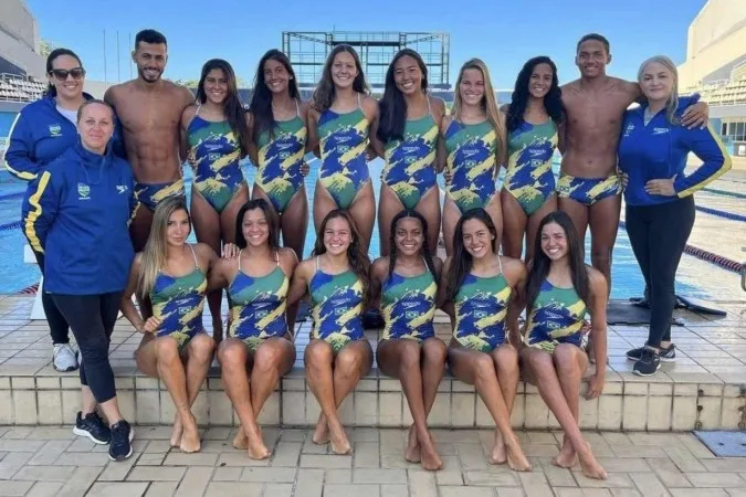 Seleção brasileira de nado sincronizado publica nota de repúdio à Cazé TV por comentário considerado machista - (crédito: Reprodução/Instagram: @sincrobrasil)