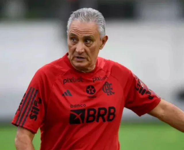 Tite observa treinamento do Flamengo