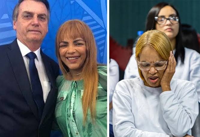 Jair Bolsonaro e Flordelis - (crédito: Foto reprodução internet)