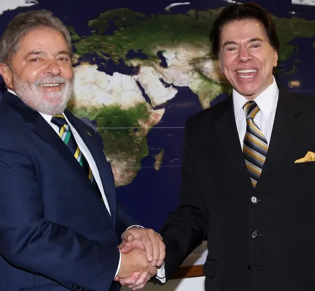 Lula e Silvio Santos. Foto: reprodução