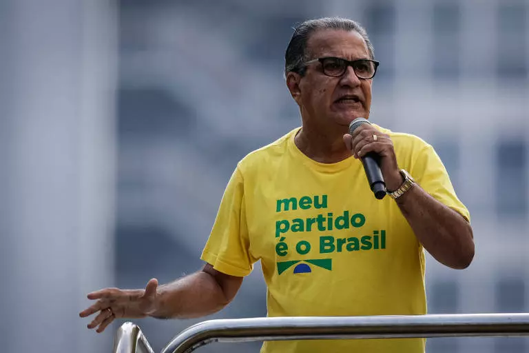 Silas Malafaia em ato na Avenida Paulista. Foto: reprodução