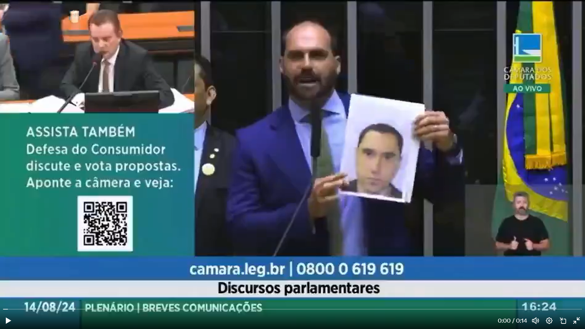 Eduardo Bolsonaro - Reprodução Vídeo