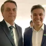 Jair Bolsonaro ao lado do prefeito de Bagé Divaldo Lara. Foto: Divulgação