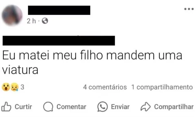 Mãe é presa após postar que matou filho de 4 anos no RJ | Diário Carioca