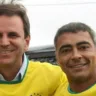 Eduardo Paes e Romário. Foto: reprodução