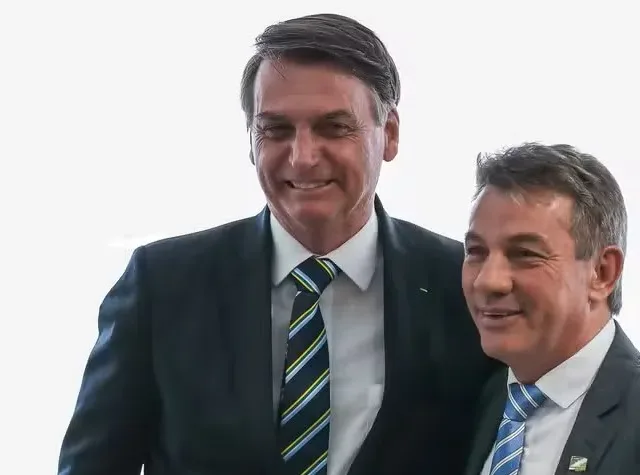 Jair Bolsonaro e seu aliado Antonio Denarium - Foto: Reprodução