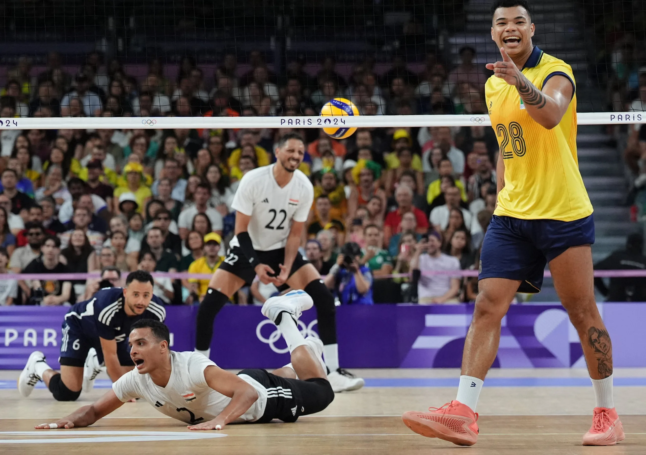 Brasil atropela Egito e assegura vaga nas quartas de final do vôlei masculino | Diário Carioca