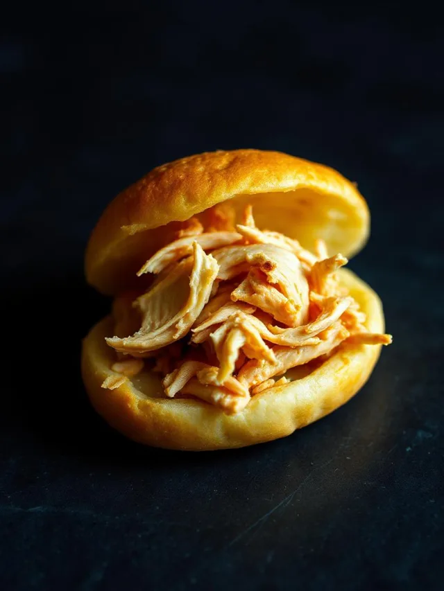 Pão de queijo com galeto desfiado