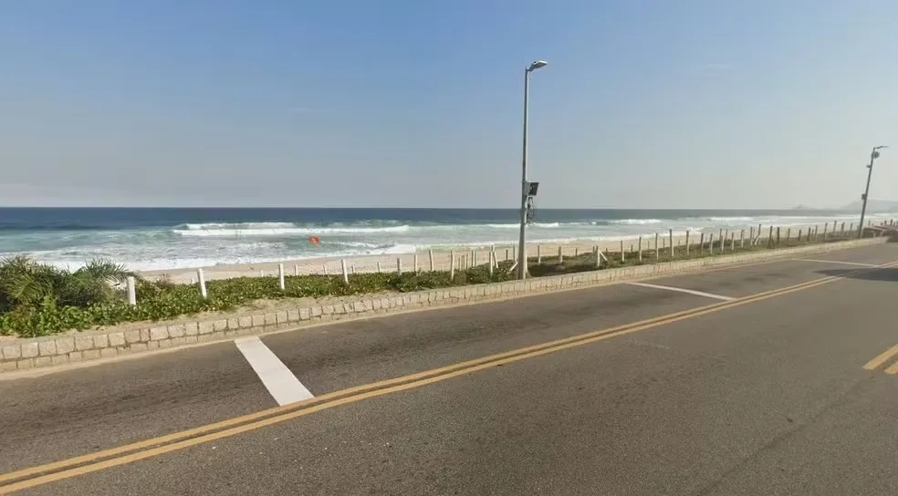 Corpo foi encontrado nas proximidades da Ilha 25, na Praia da Reserva — Foto: Reprodução/Google Street View