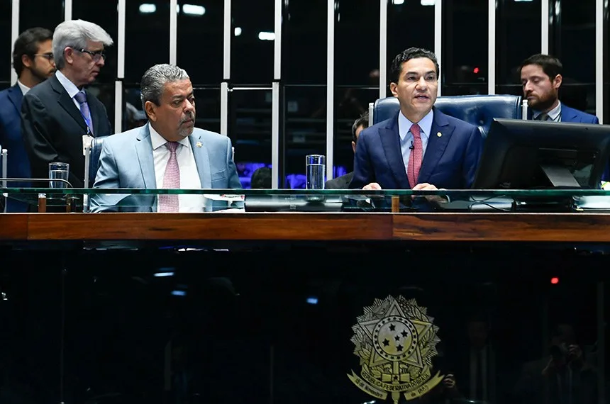 A sessão solene de promulgação foi presidida pelo 1º vice-presidente do Congresso, deputado Marcos Pereira Marcos Oliveira/Agência Senado