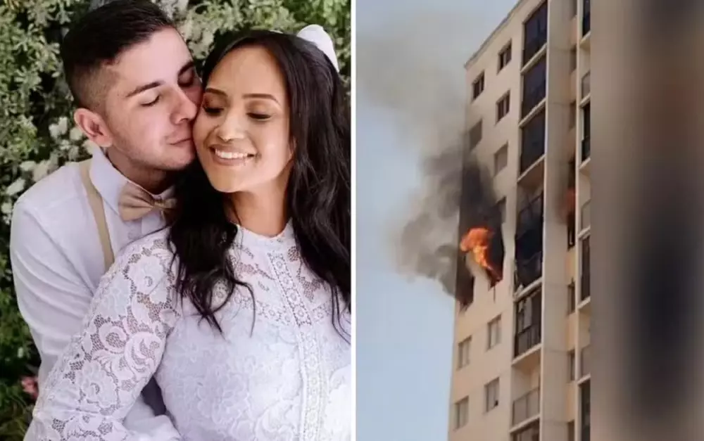 Luiz Evaldo Lima e Graciane Rosa de Oliveira morreram ao tentar escapar de incêndio – Reprodução/Redes Sociais e TV Anhanguera