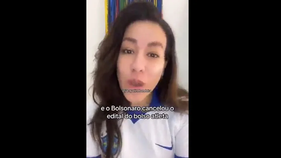 Jacqueline Bandeira. Créditos: Reprodução de Vídeo