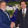 Lula e Silvio Santos, em imagem de arquivo — Foto: PR/Reprodução