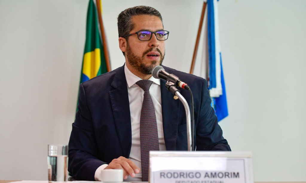 Deputado estadual e candidato à Prefeitura do Rio de Janeiro, Rodrigo Amorim (União Brasil). Foto: Reprodução Facebook