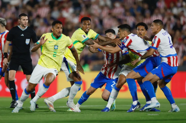 Seleção lutou, mas não teve sucesso em Assunção Creéditos: Rafael Ribeiro / CBF