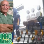 O político sendo encaminhado pelo Samu ao hospital