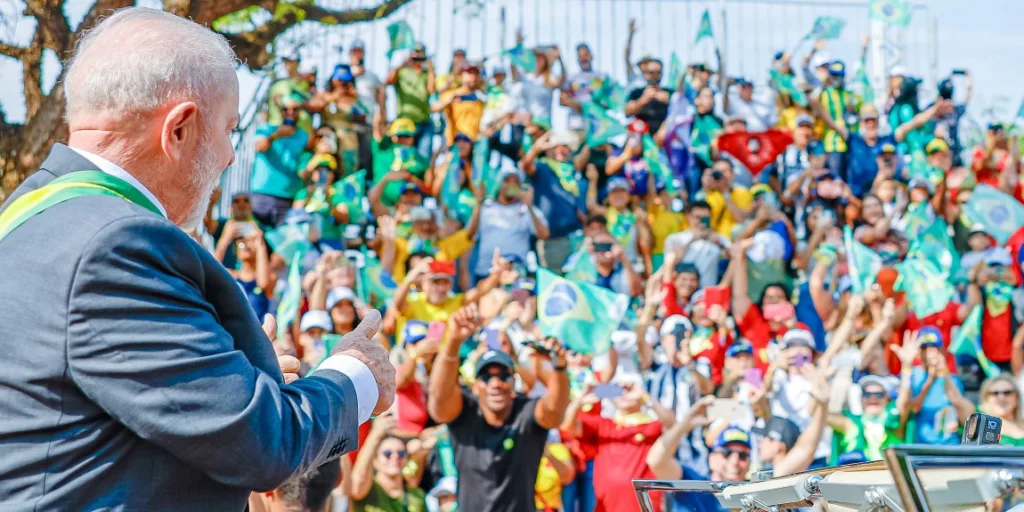 Presidente Luiz Inácio Lula da Silva, durante o desfile de 7 de Setembro - Foto: Ricardo Stuckert / PR
