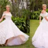 Vestido de Ana Ana Hickmann em sua festa de noivado. Foto: Fotomontagem / Divulgação / Agência Brazil News)