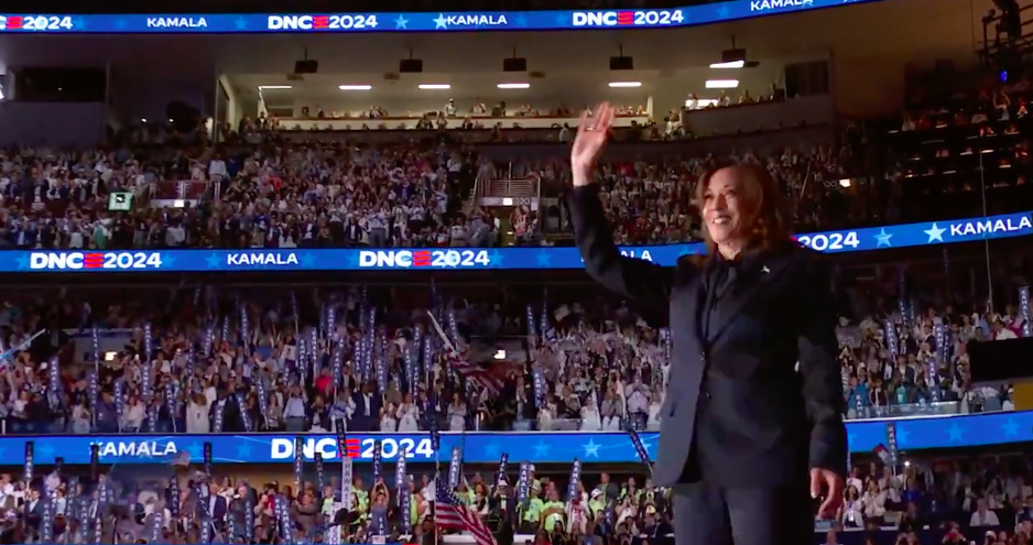 Chicago/EUA - 22/08/2024 - Na Convenção, Kamala Harris aceita a candidatura a Presidência dos EUA pelo Partido Democrata. Foto: RS via Fotos Públicas