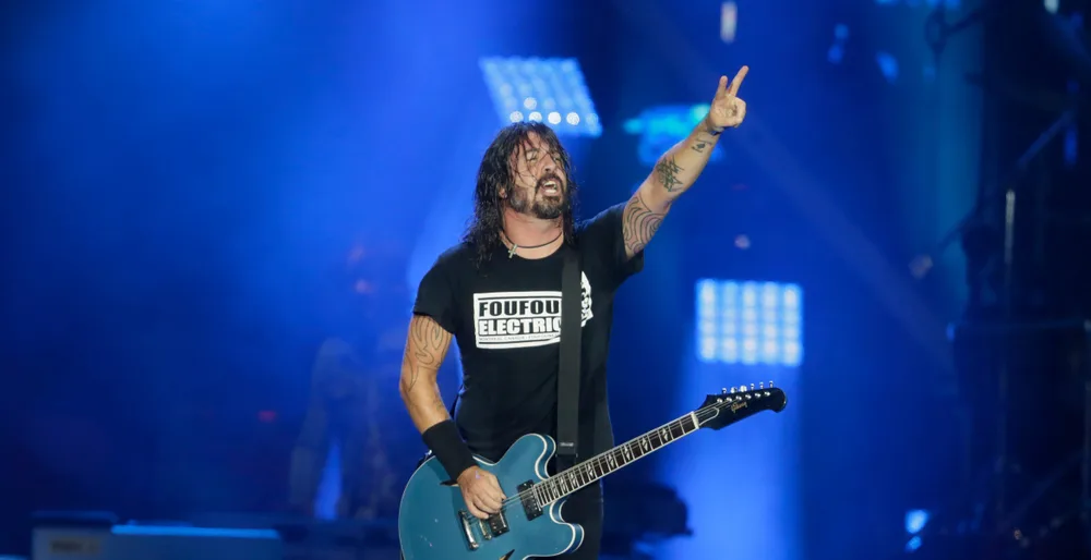 Dave Grohl em show na edição de 2019 do Rock in Rio