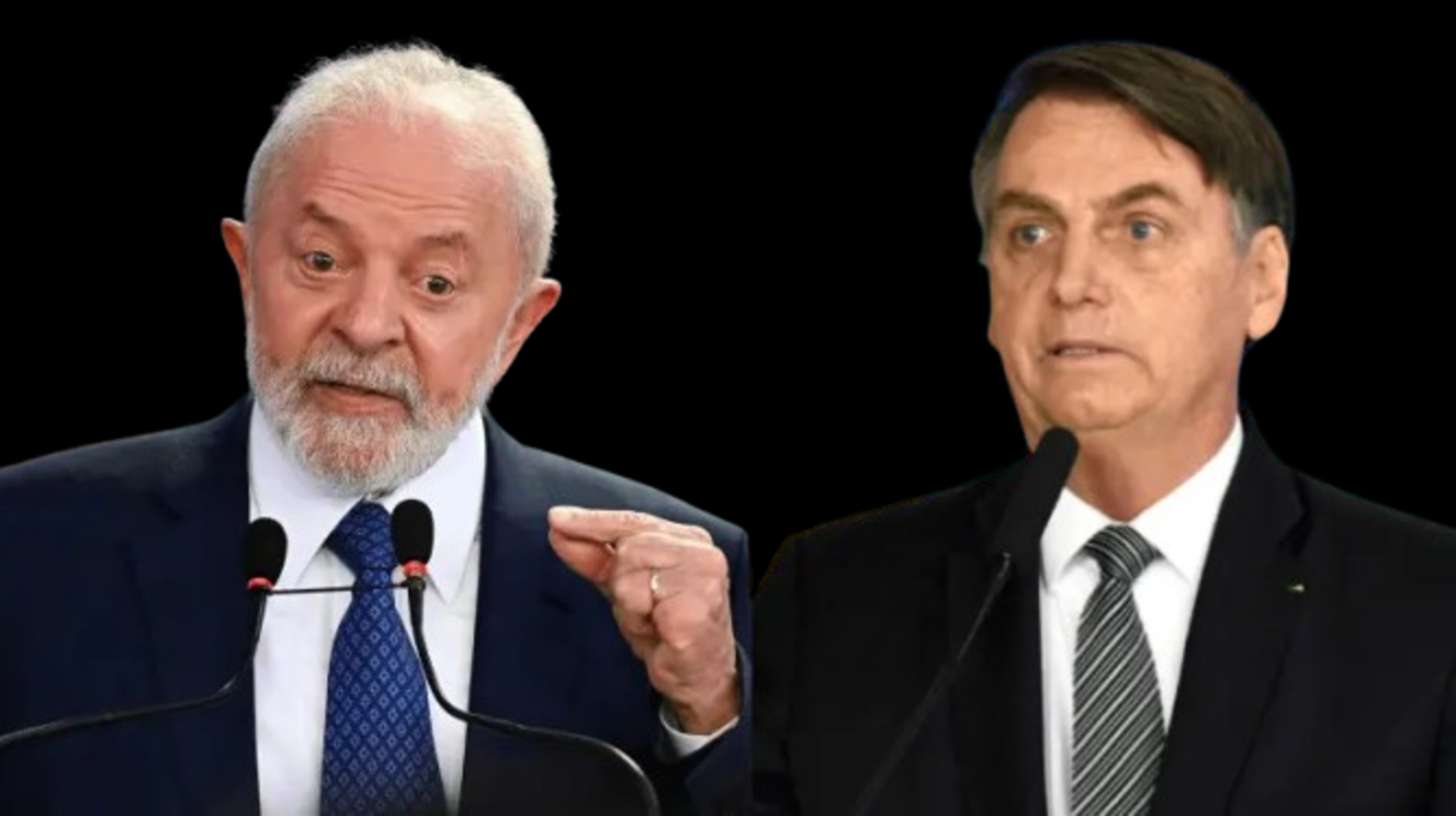 O presidente Lula e o ex-presidente Jair Bolsonaro. Foto: Reprodução