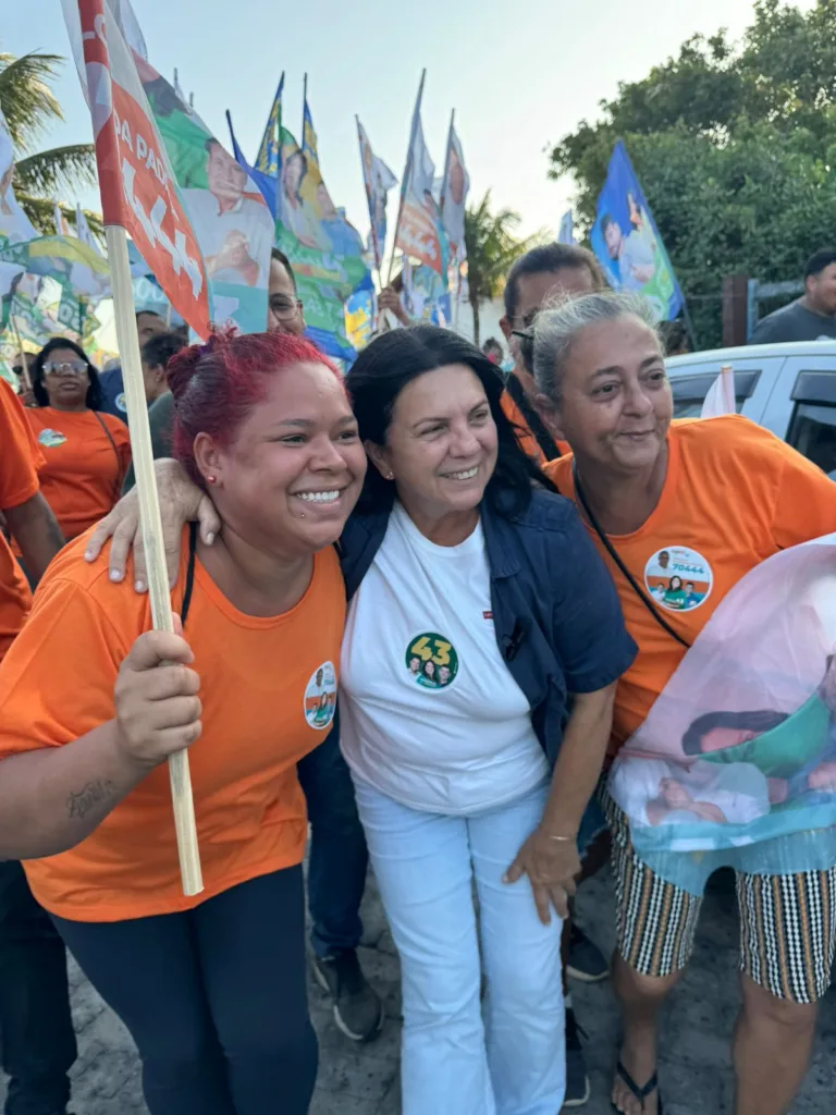 Magdala durante campanha em Cabo Frio - Divulgação/Diário Carioca