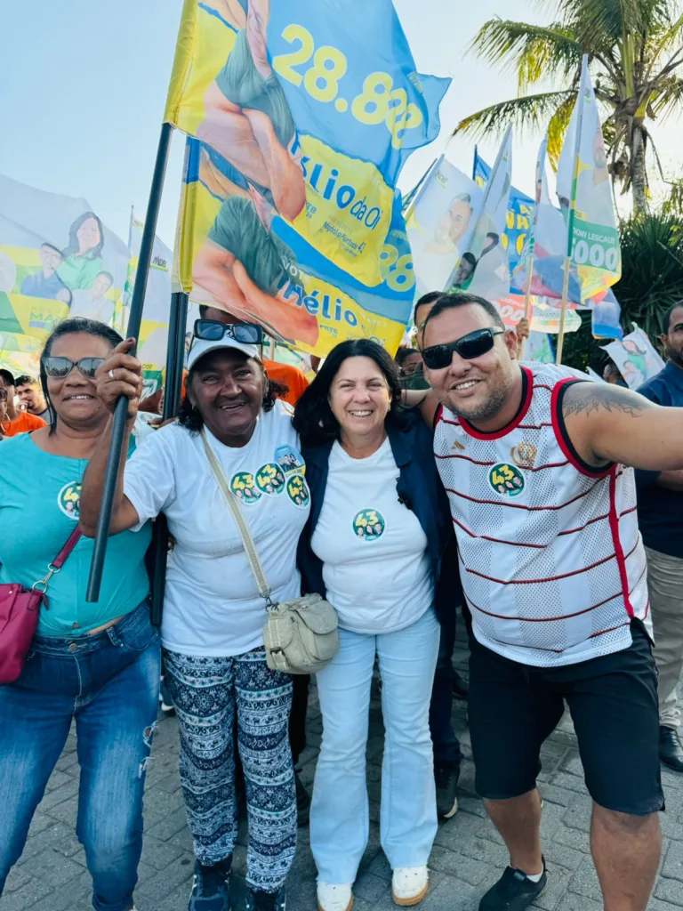 Magdala durante campanha em Cabo Frio - Divulgação/Diário Carioca