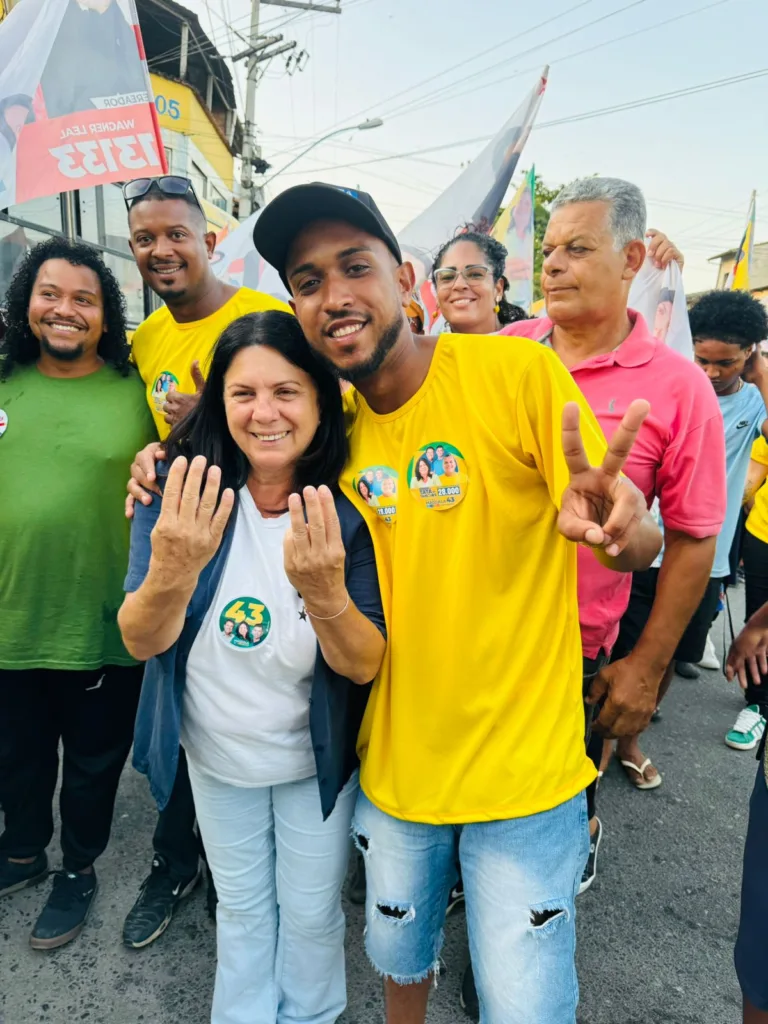 Magdala durante campanha em Cabo Frio - Divulgação/Diário Carioca