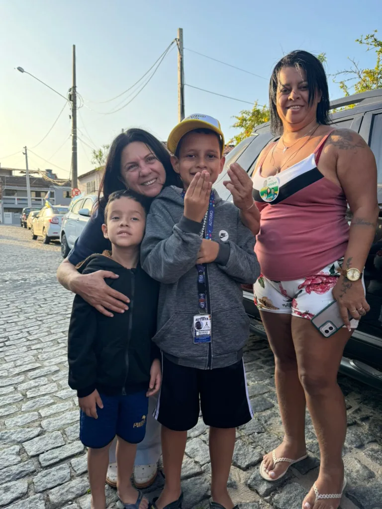 Magdala durante campanha em Cabo Frio - Divulgação/Diário Carioca