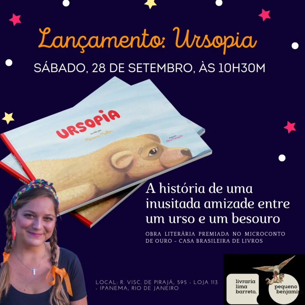 Mariana Miller e seu novo livro ‘Ursopia’