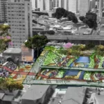 Projeto para criação do Parque Municipal do Bixiga, na Bela Vista, em São Paulo | Foto: Reprodução