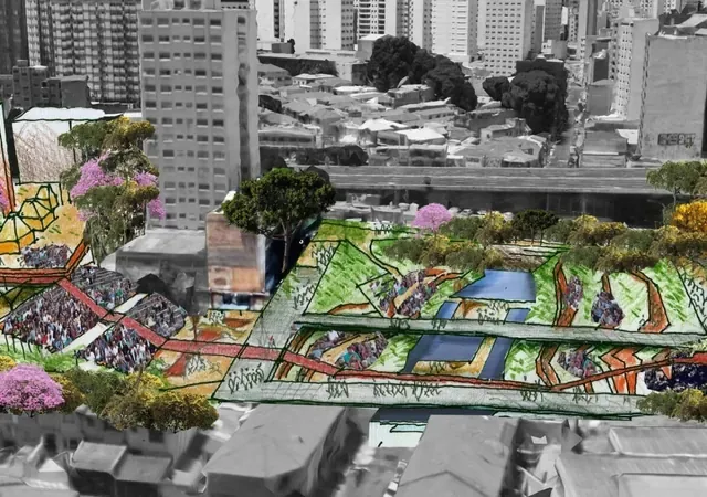 Projeto para criação do Parque Municipal do Bixiga, na Bela Vista, em São Paulo | Foto: Reprodução