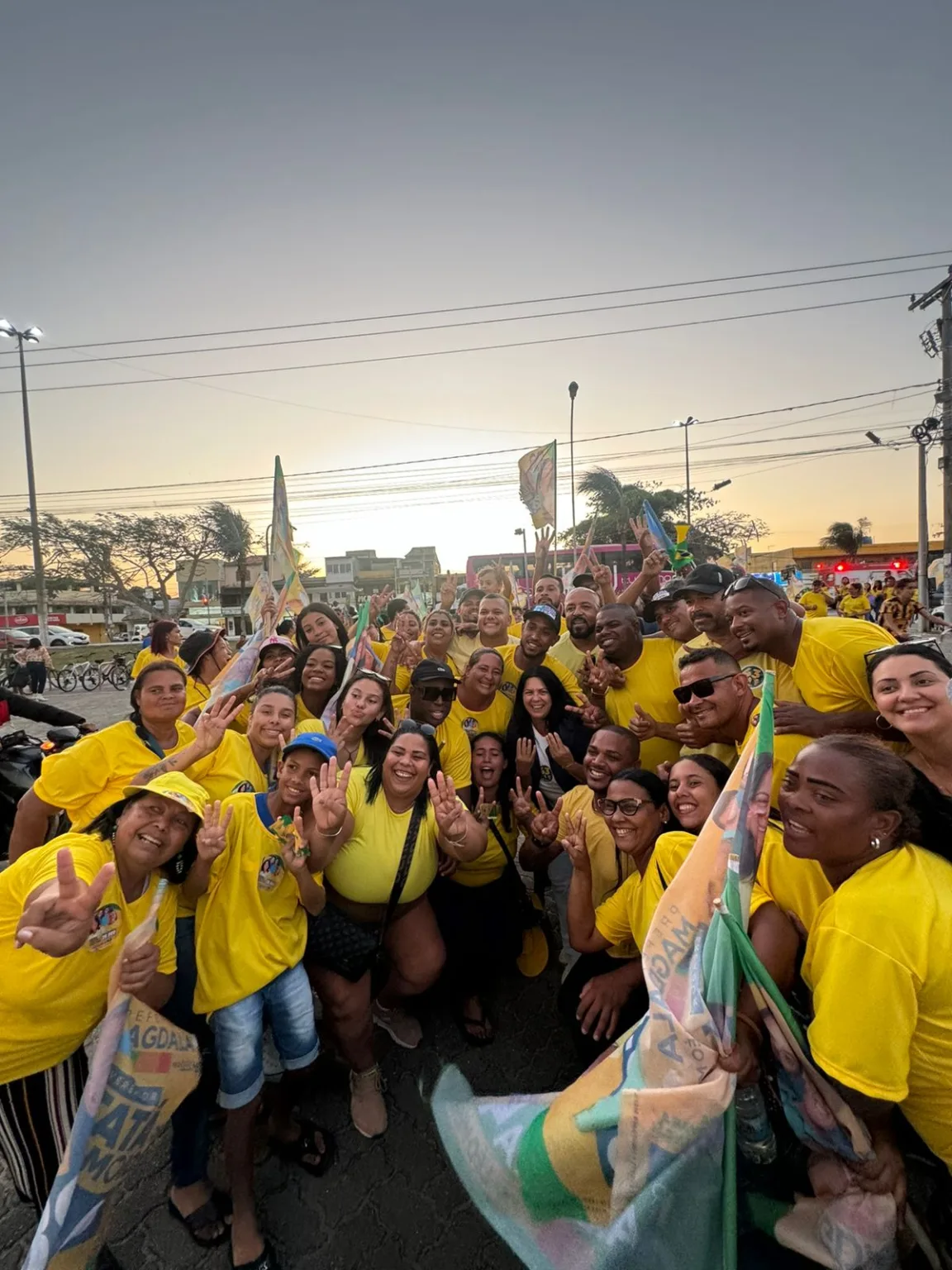 Magdala durante campanha em Cabo Frio - Divulgação/Diário Carioca