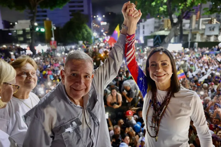 Caracas/Venezuela - 26/07/2024 - Último comício de Edmundo González e Maria Corina, candidato das oposições ao Governo de Maduro. Foto: RS via Fotos Públicas