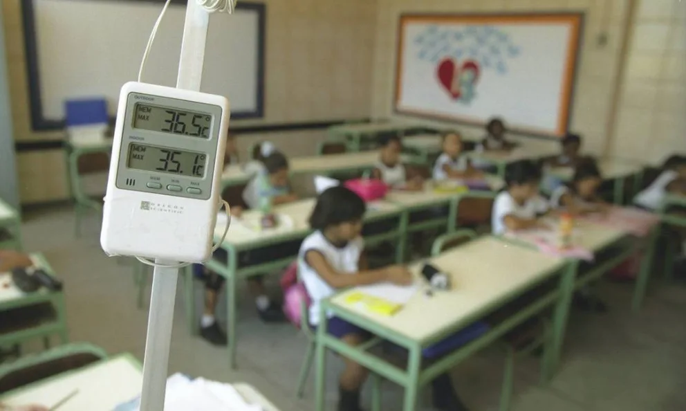 Calor nas salas de aula