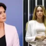 A ex-primeira-dama Michelle Bolsonaro (PL) contra a deputada federal Erika Hilton (PSOL-SP) – Reprodução