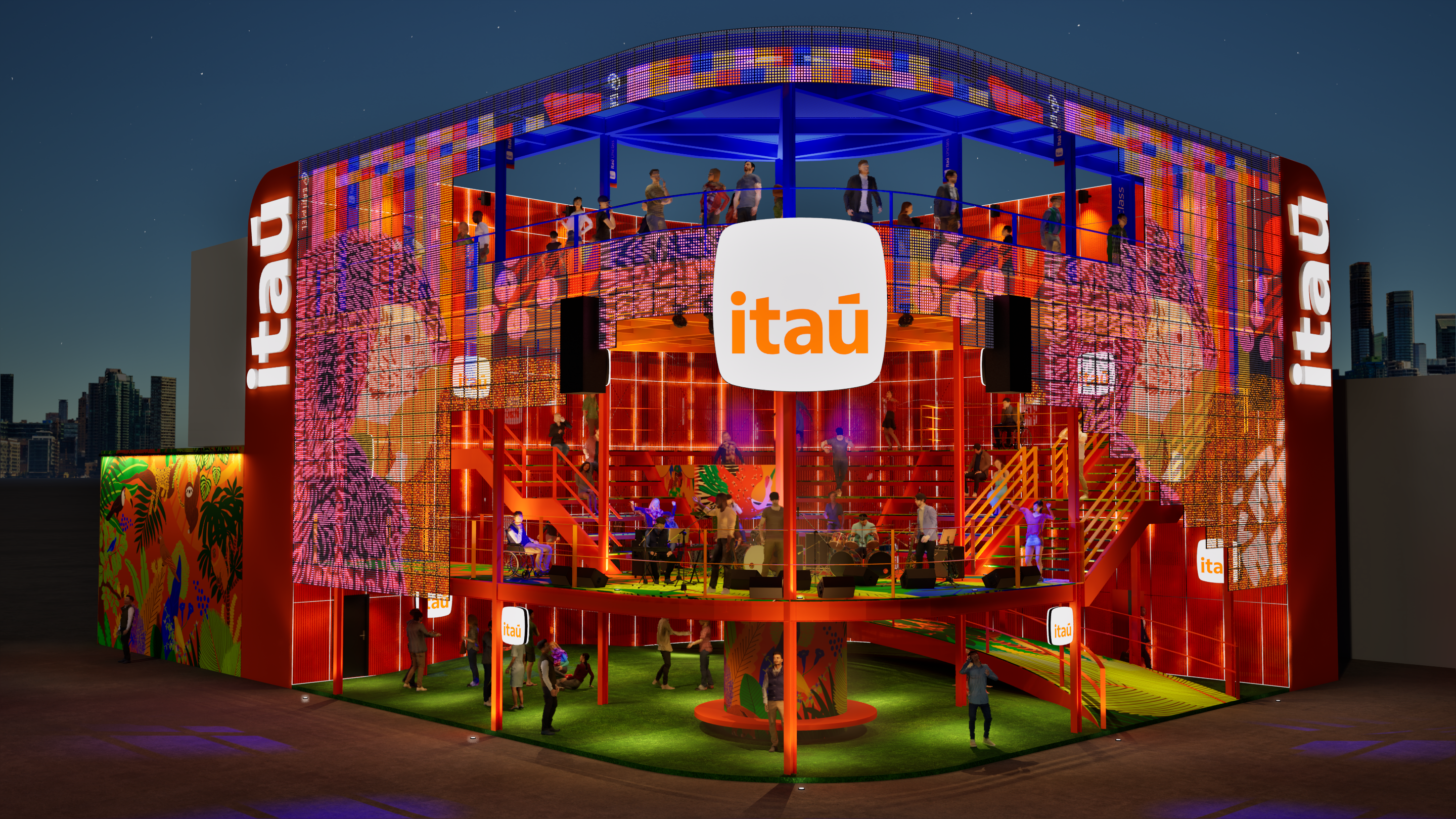 Pavilhão Itaú: projeto assinado por Marcelo Rosenbaum