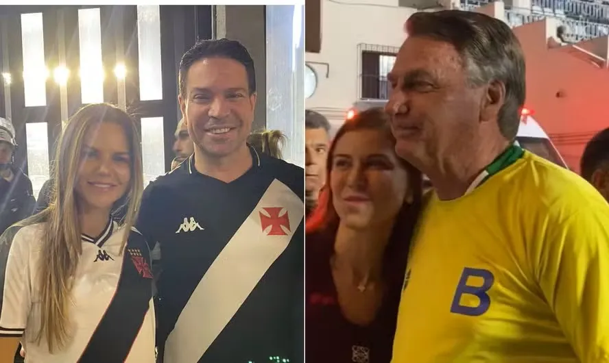 Ramagem e Bolsonaro em São Januário