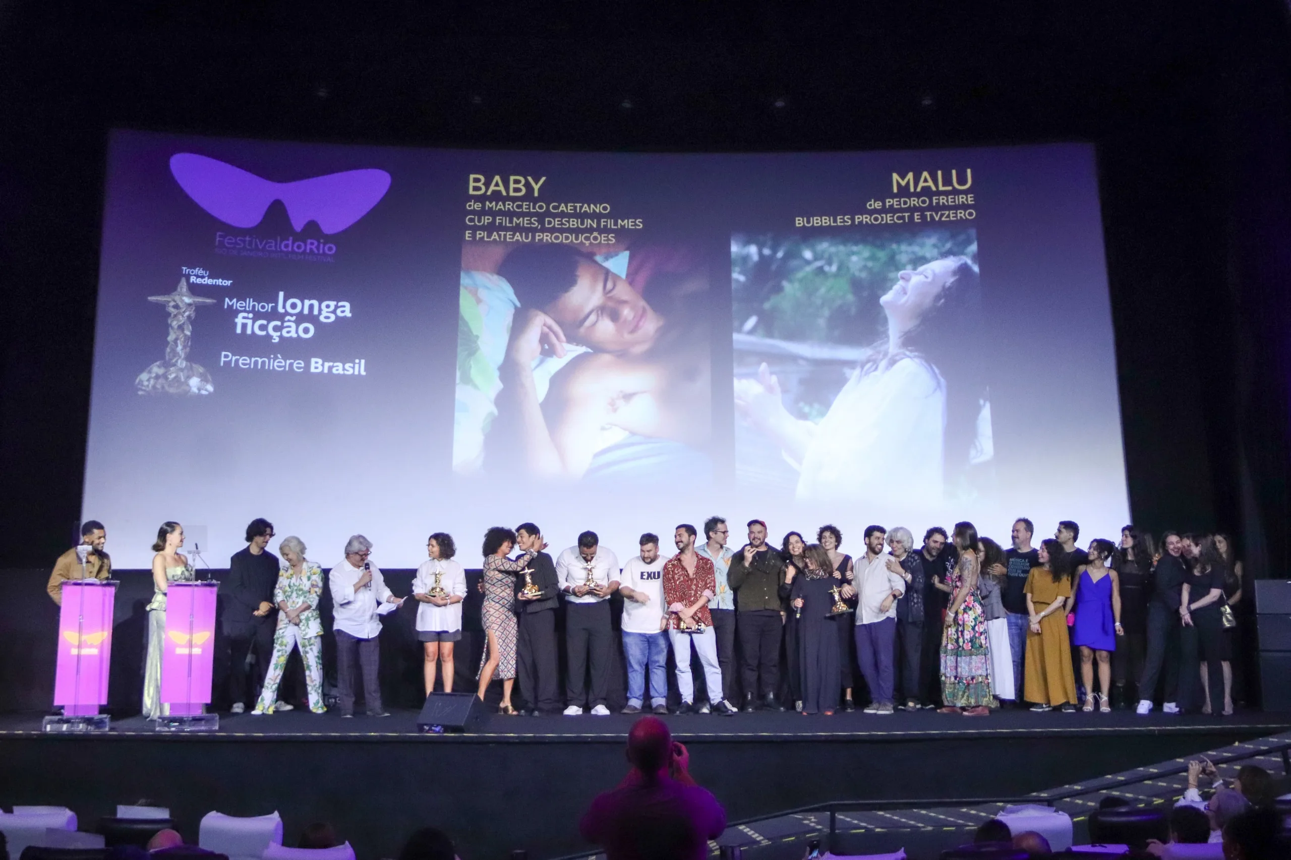 Filmes vencedores: "Baby" e "Malu" - Foto: Paulo Monteiro / Diário Carioca