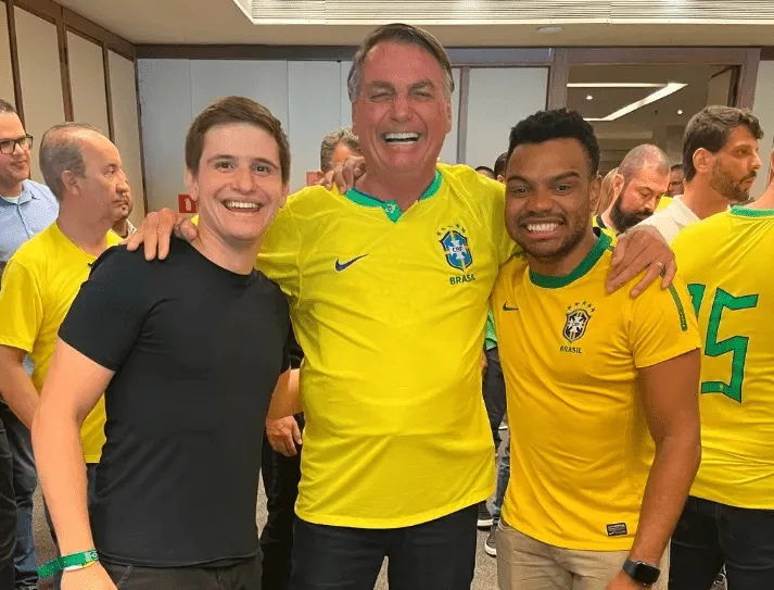 Lucas Pavanato, Jair Bolsonaro e Fernando Holiday